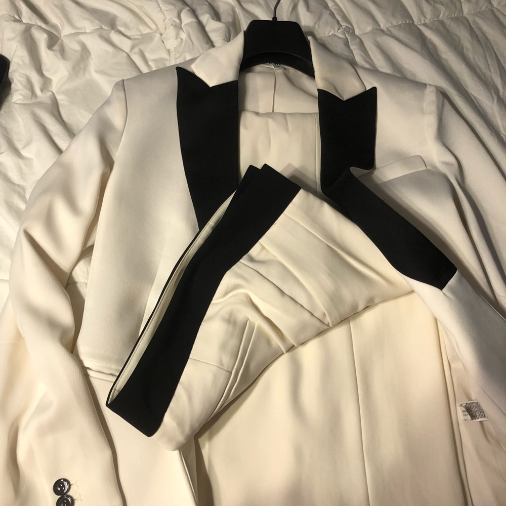 2 piece pants suit
